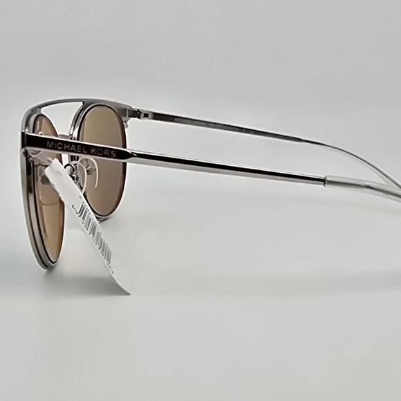 Michael Kors MK1030 113725 Grayton Silver Frame Teal Mirror Aviator Sunglasses - Picture 3 of 14